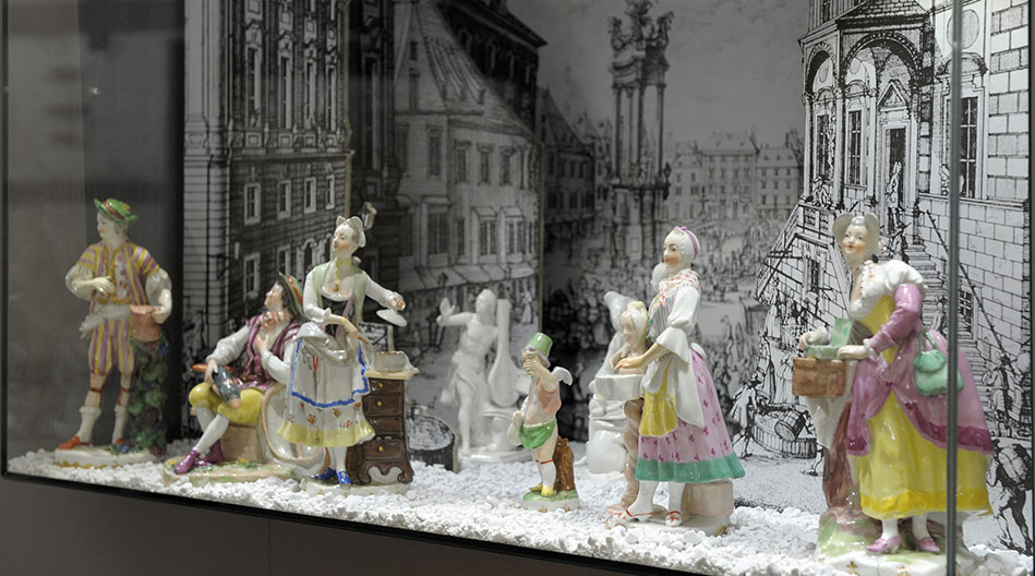 Museo de la Porcelana en el Augarten figuras de porcelana