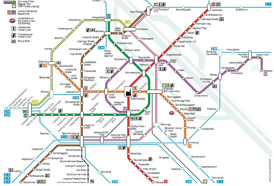 Mappa di metro Vienna
