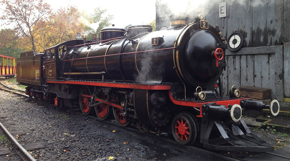 Liliputbahn vor dem Heizhaus (c) Liliputbahn Liliputbahn Prater Dampflokomotive