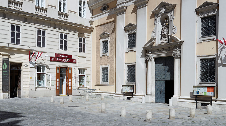 Museum at the Abbey of the Scots Entrance