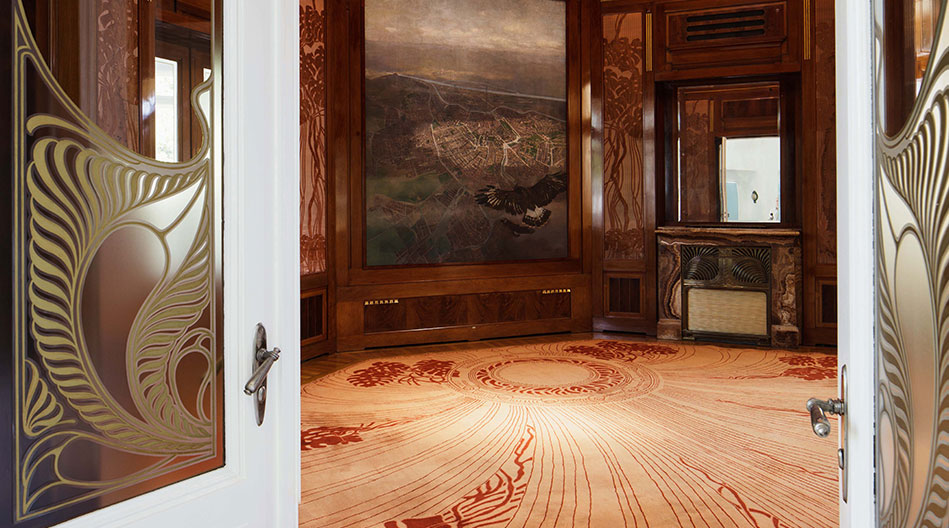 Padiglione di Otto Wagner a Hietzing porta di Jugendstil