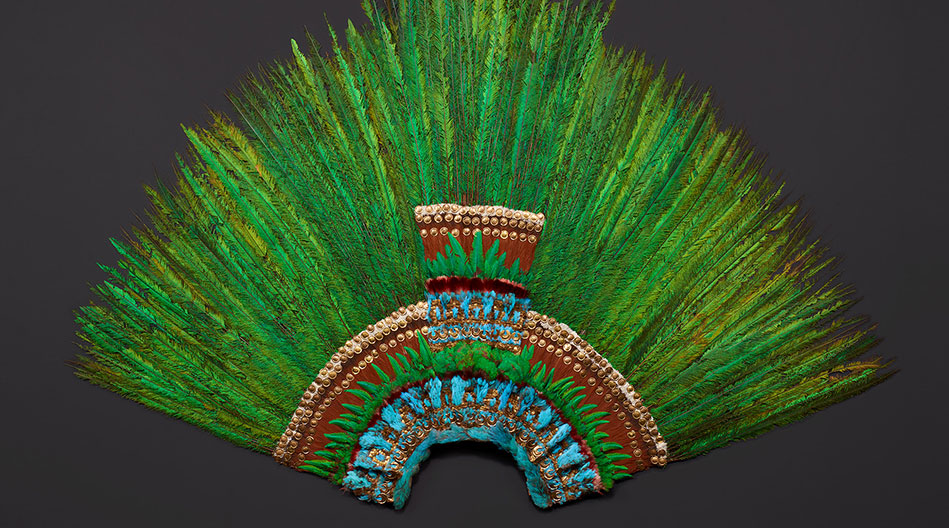 Penacho de plumas Aztecas Weltmuseum Viena